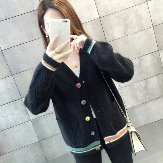 cardigan lông thỏ