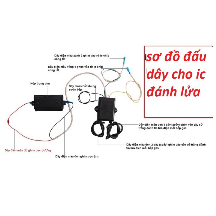 IC Điện Tử Đánh Lửa Bếp Gas 2 lò