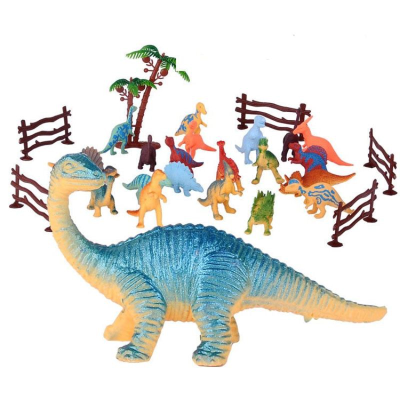 Túi khủng long hoạ tiết 20con+cây +hàng rào