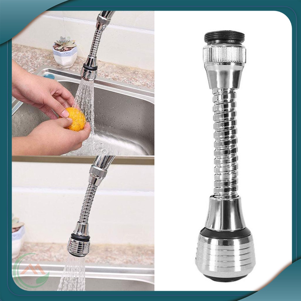 Đầu vòi tăng áp 2 chế độ dài 18cm nhỏ xoay 180 độ