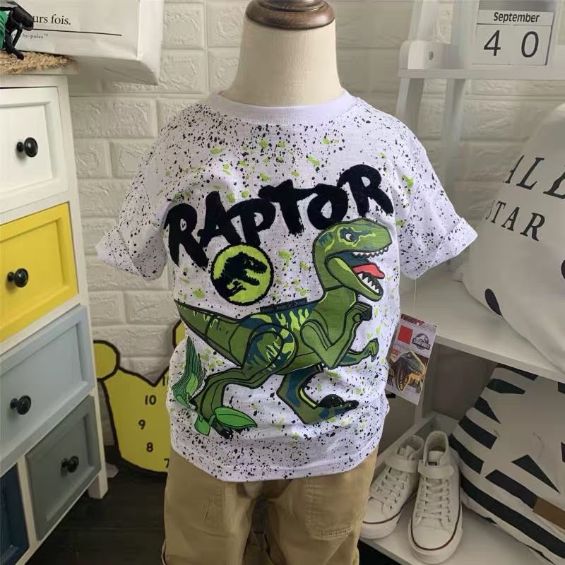 Áo khủng long Raptor xuất dư bé trai đi chơi