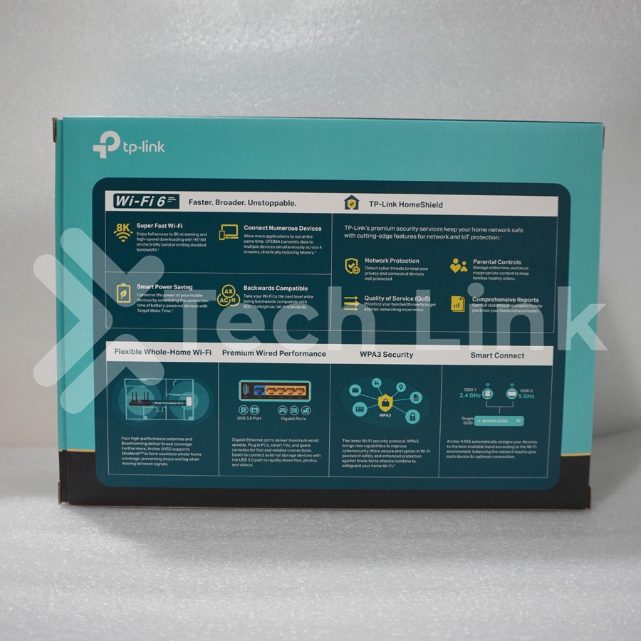 [Hỏa tốc] Bộ Phát Router Wifi TP-Link Archer AX55 Wi-Fi 6 Băng Tần Kép AX3000