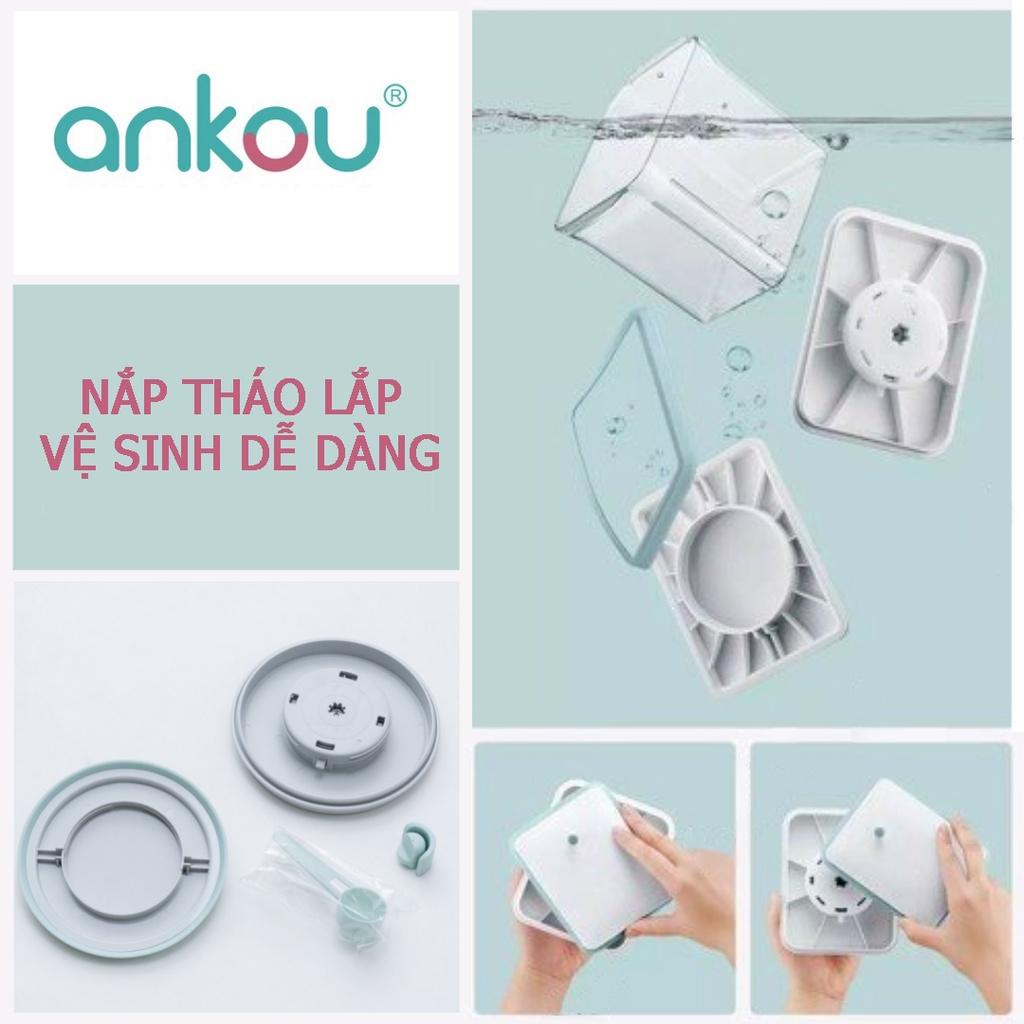 Hộp đựng sữa bột ANKOU chống ẩm trữ sữa cho bé hút chân không hiệu quả