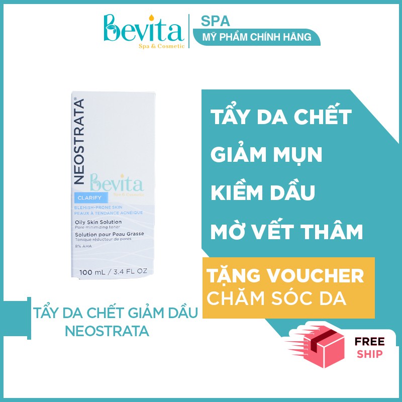 Tẩy da chết giảm dầu NeoStrata Oily Skin Solution 8 AHA 100ml, tẩy da chết dành cho da dầu - Bevita