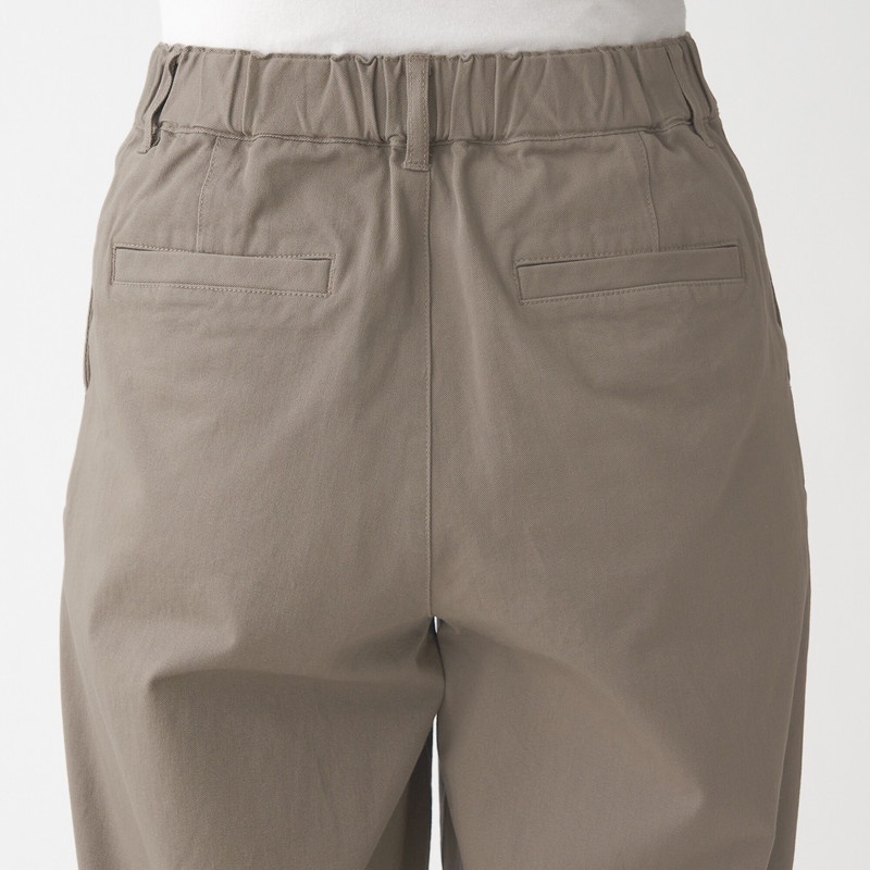 Muji Quần Chino Dáng Rộng Co Giãn 4 Chiều