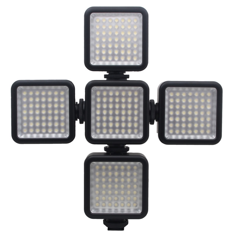 Đèn LED Mini W49 5.5W 6000K Siêu Sáng Hỗ Trợ Quay Video Cho Điện Thoại / Máy Ảnh DSLR