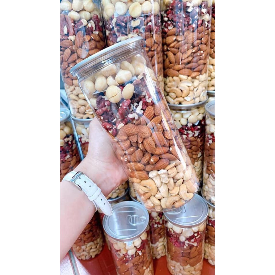 500g Hạt mix dinh dưỡng, ăn kiêng, bà bầu, trẻ em Granola không đường -  Hạt ngũ cốc mix 4 loại hạt đặc biêt nguyên hạt