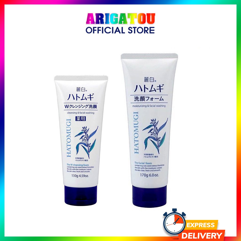 Sữa Rửa Mặt Hatomugi, Sữa Rửa Mặt Ý Dĩ Hatomugi The W Cleasing Foam 130g và 170g Nhật Bản | BigBuy360 - bigbuy360.vn