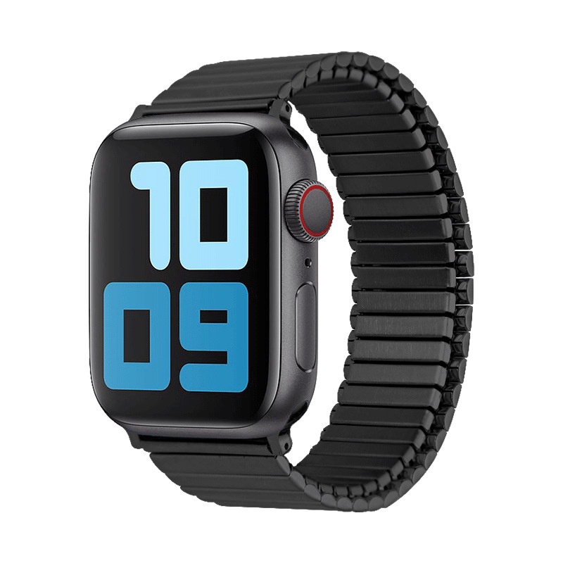 Dây Đeo Đồng Hồ Bằng Thép Không Gỉ Co Giãn 38mm 40mm 44mm 42mm Cho Apple Watch Series 6 5 4 3 Se 7 41mm 45mm