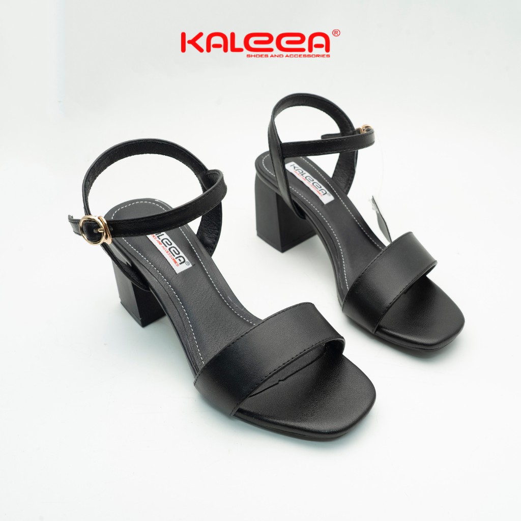 Giày Sandal Nữ KALEEA BK5078 - Thiết Kế Gót Trụ Vuông Cao 5 Phân Mũi Vuông