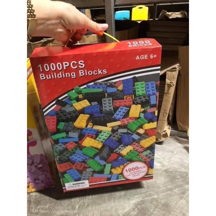 Bộ Đồ Chơi Lắp Ghép Xếp Hình 1000 Chi Tiết Nhiều Màu Cho Bé