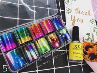 HỘP 10 FOIL TRANG TRÍ BÓNG KIẾNG