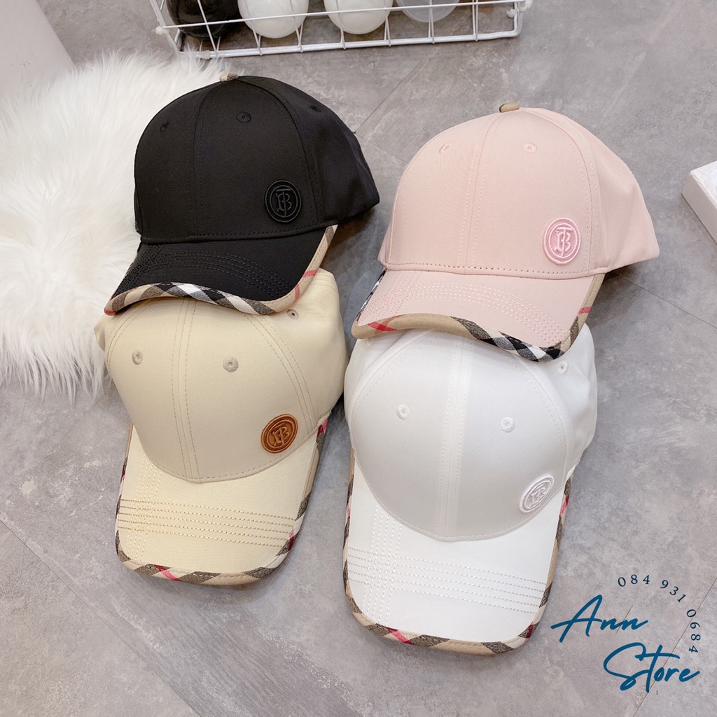 Mũ lưỡi trai Buberry mới nét căng, logo thêu nổi thời thượng, bảng màu mới trẻ trung đẹp xuất sắc