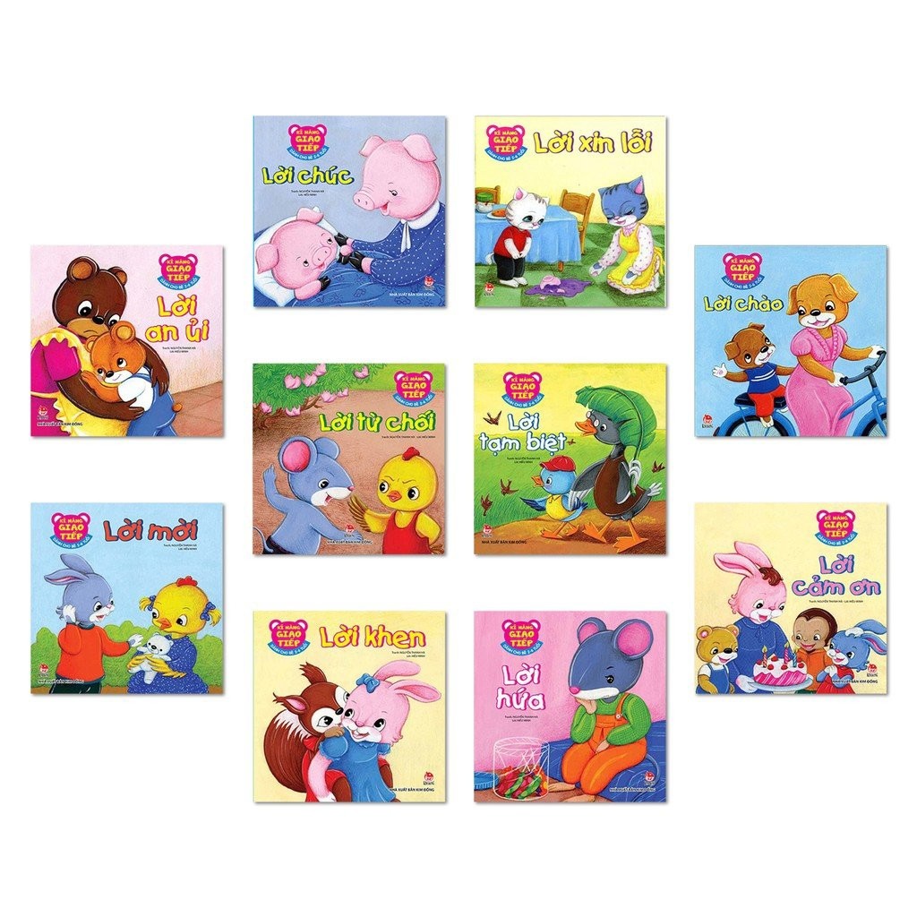 Sách - Kĩ Năng Giao Tiếp Cho Bé 2 - 6 Tuổi (Bộ 10 Cuốn) | BigBuy360 - bigbuy360.vn