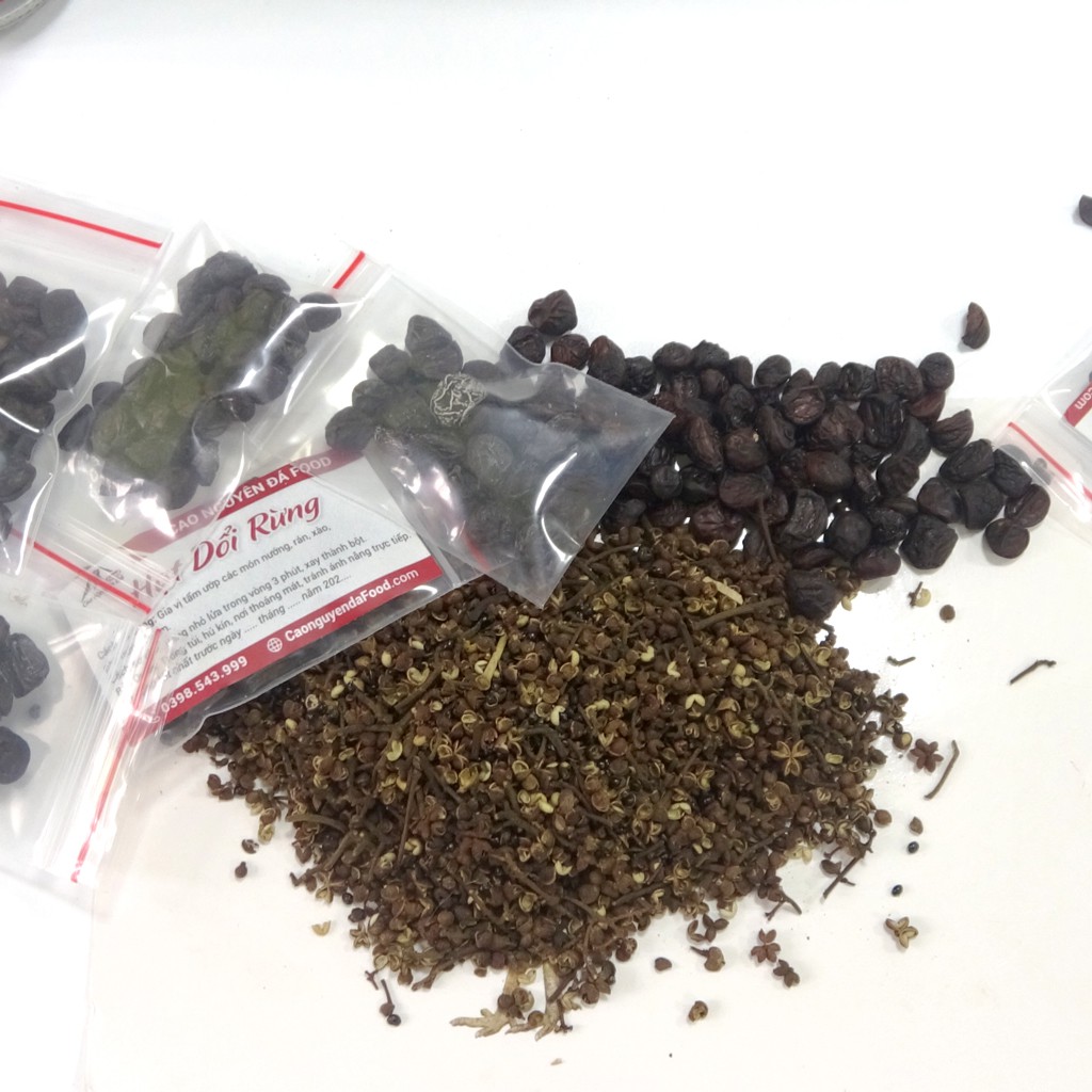 Combo: Mắc khén + hạt dổi nếp Tây Bắc, gia vị ướp thịt nướng