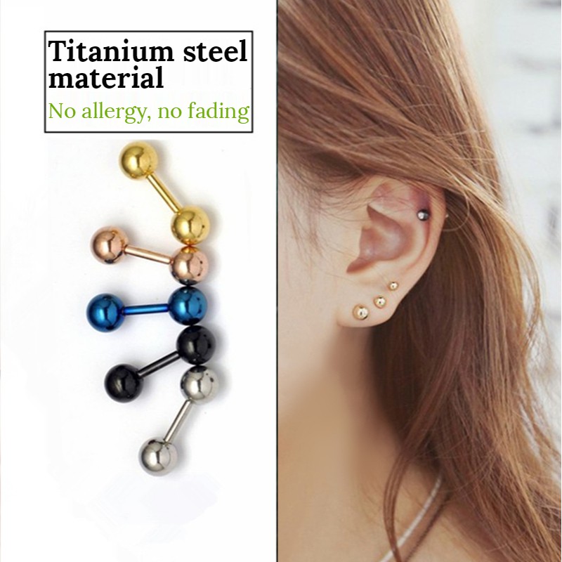 Khuyên Tai Chất Liệu Thép Titan Không Phai A329