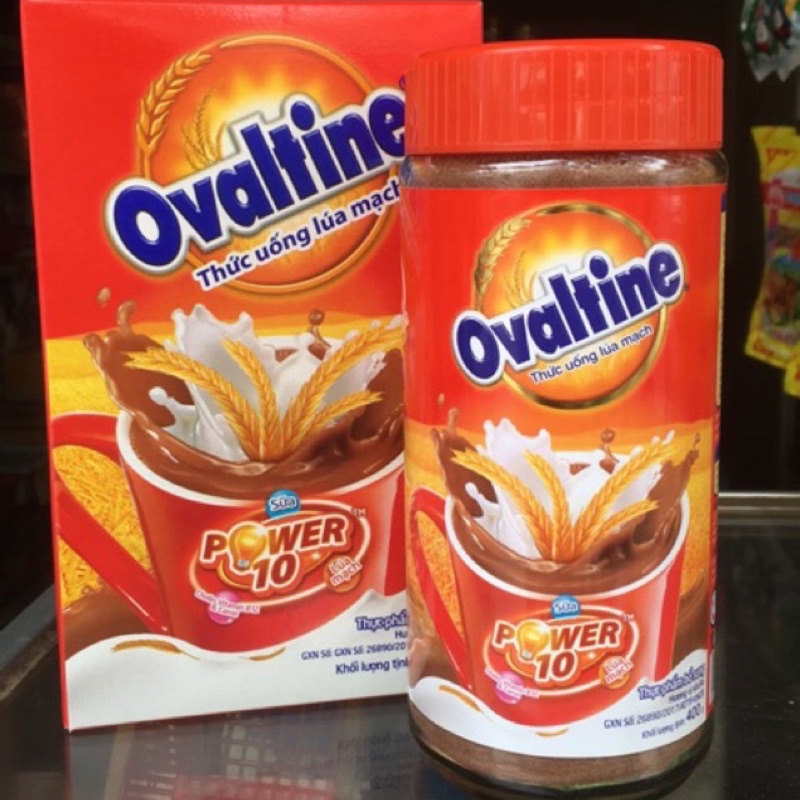 OVANTIN Power 10 thức uống cacao lúa mạch dạng bột.