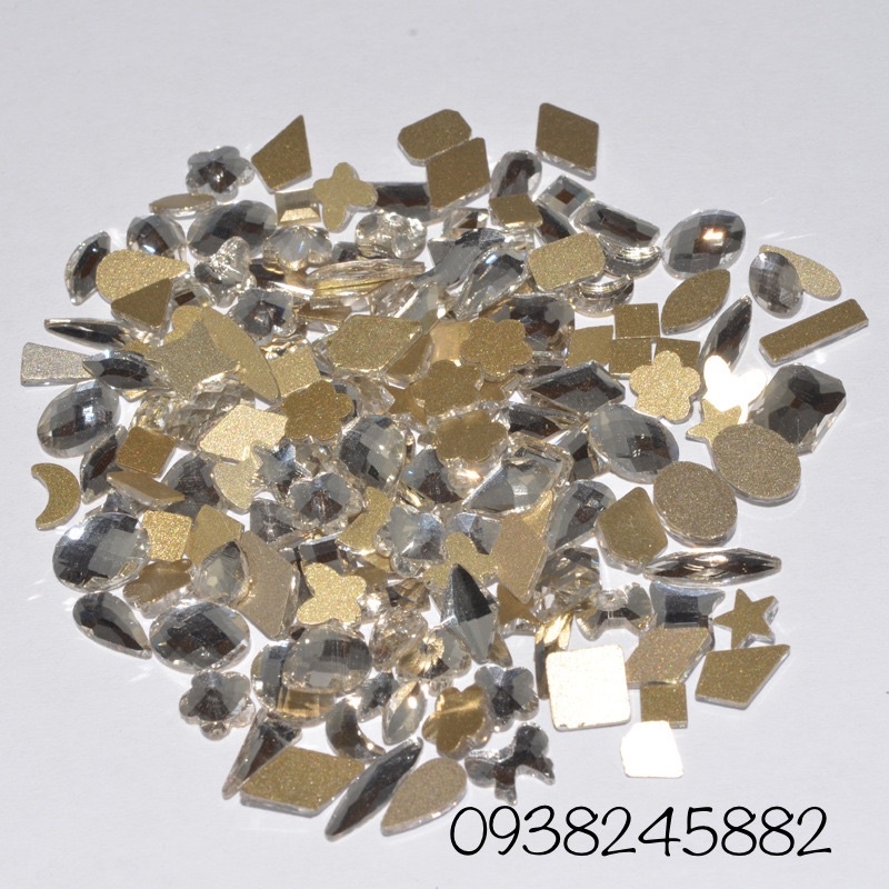 Đá kiểu chân bằng 100 viên mix mẫu