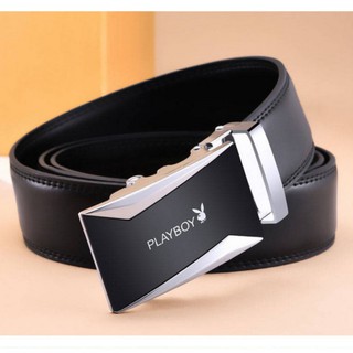 Thắt Lưng Da Nam Khóa Tự Động Hàng Hiệu Chinh Hãng PlayboY Mẫu mới nhất 2021 Dây Thắt Lưng 2 Da May Viền 2 Bên