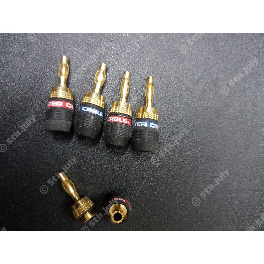 Bộ 4 chiếc Jack bắp chuối Monster tháo lắp không cần vít