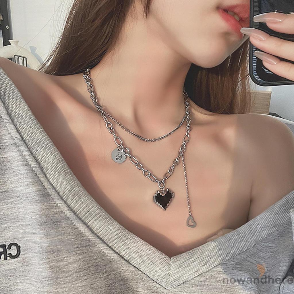 Dây Chuyền Bạc Mặt Trái Tim Không Gây Dị Ứng Cho Nữ