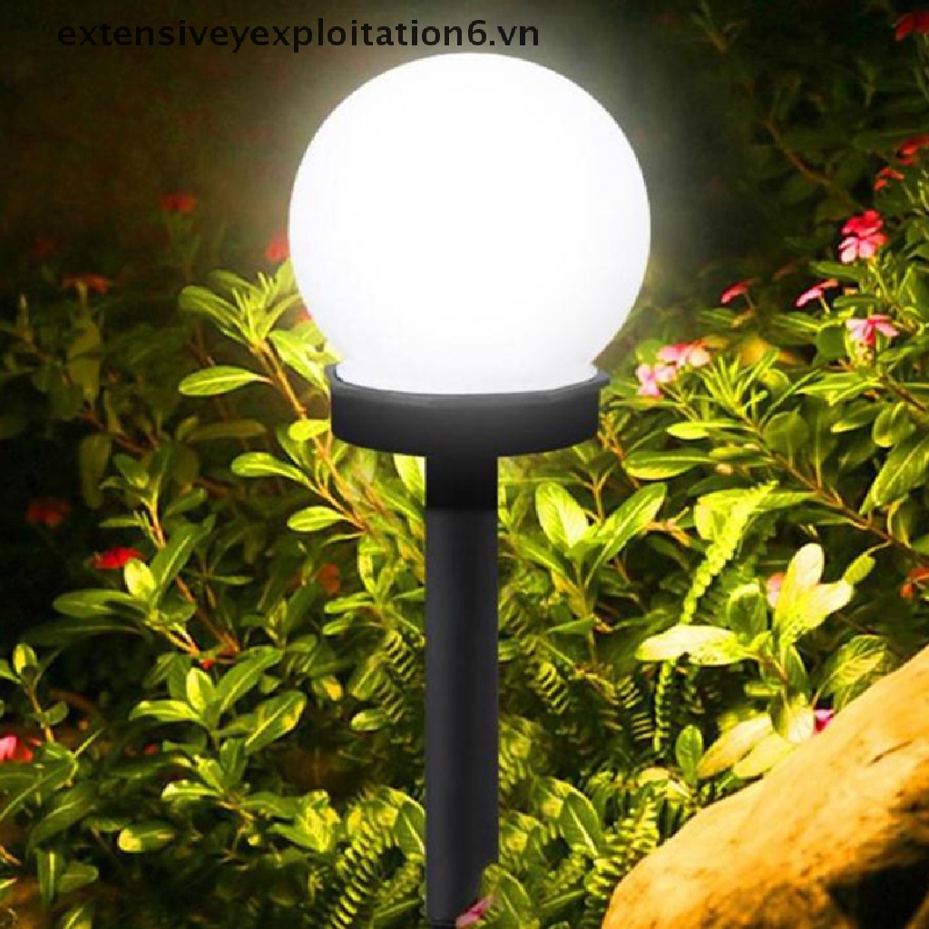 Bóng Đèn LED Tròn Năng Lượng Mặt Trời Trang Trí Lối Đi Sân Vườn E6VN / Ngoài Trời