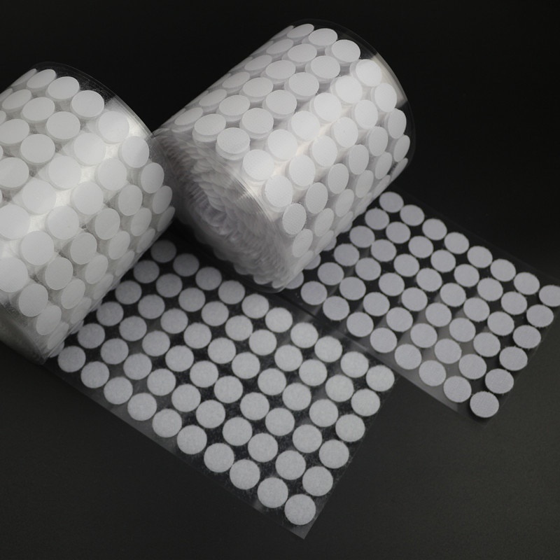 Băng dính gai Velro tròn, khóa nhám có sẵn keo dán dùng trong đồ thủ công Pinky Shop mã BDGT1