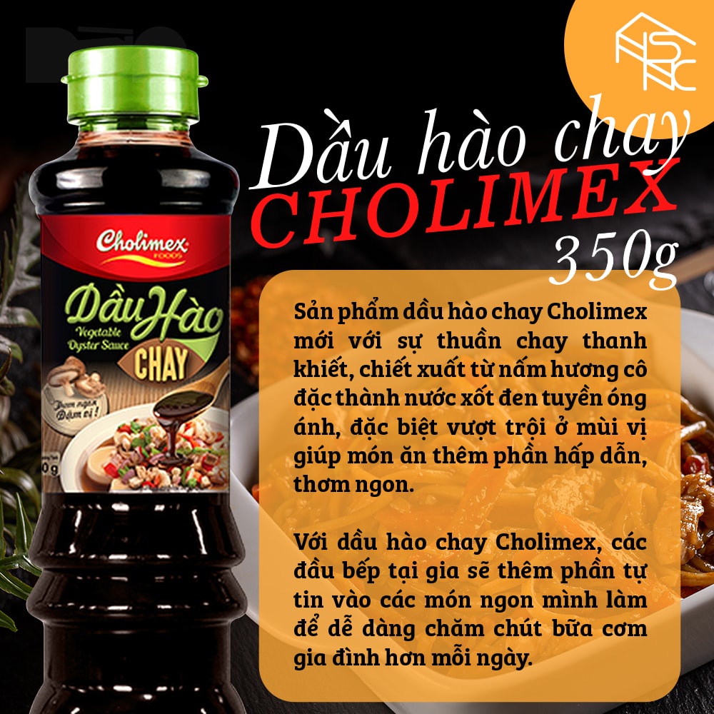 Dầu hào chay Cholimex 350g