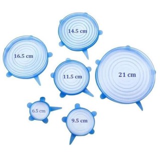 Sét 6 nắp đậy silicon siêu dai