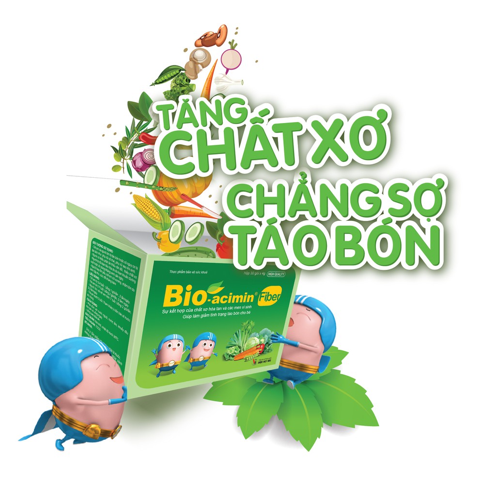 BIO-ACIMIN FIBER MEN TIÊU HÓA BỔ SUNG CHẤT XƠ