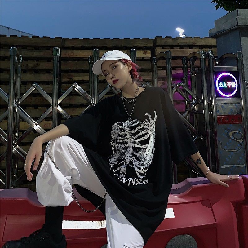 Áo thun tay lỡ form rộng unisex White Bone, Áo thun phông rộng Tiger.86 AFR248