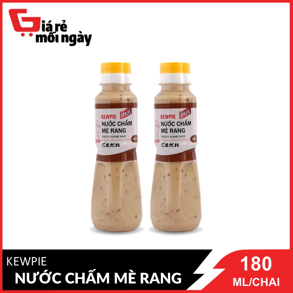 Combo 2 Chai Nước Chấm Mè Rang Kewpie chai 180ml x2