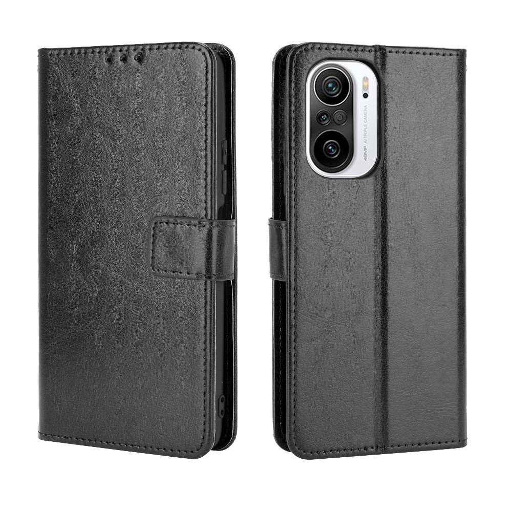 Ốp lưng Xiaomi Redmi K40 Pro vỏ bọc Giả da Ví lật Redmi K40 Pro RedmiK40 Case Cover Flip PU Leather Stand