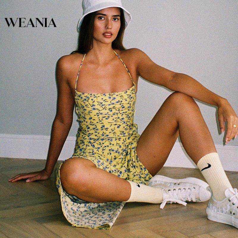 Đầm Hoa Midi Hở Lưng Gợi Cảm