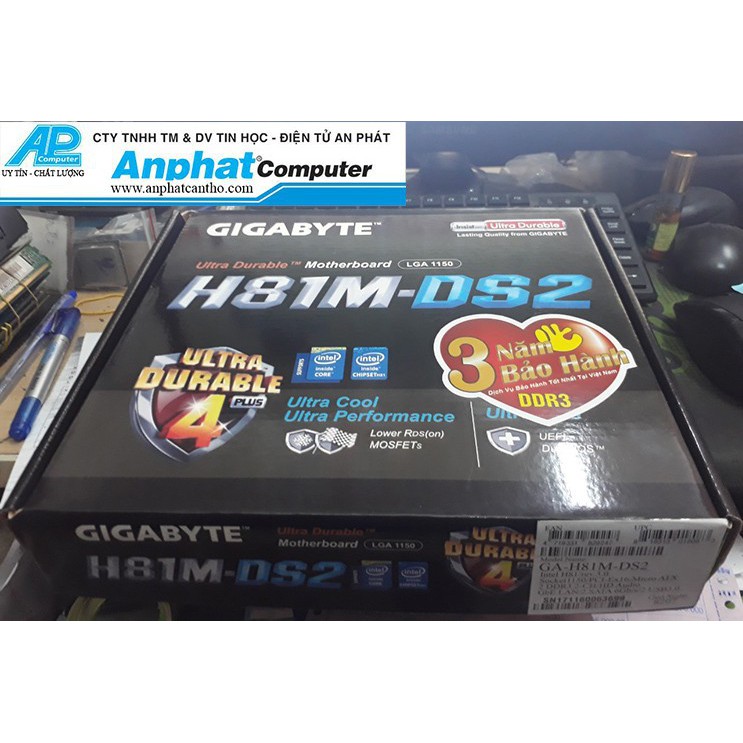 Bo mạch chủ Main Gigabyte H81-DS2 - Hàng Cty - Bảo hành 12 tháng