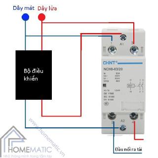 Khởi động từ 1 Pha CHINT 63A/220V