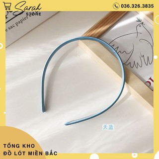 Bờm cài tóc trơn satin bản nhỏ