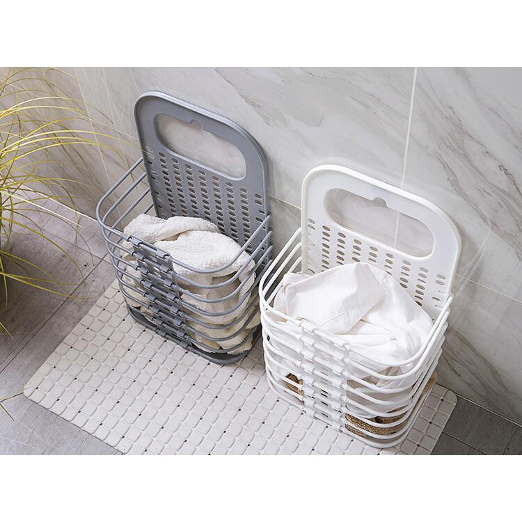 Giỏ treo gấp gọn đựng đồ đạc quần áo đa năng dán tường tiện lợi sử dụng dễ dàng