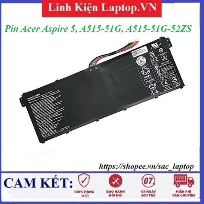 ⚡️Pin laptop Acer Aspire 5, A515-51G, A515-51G-52ZS