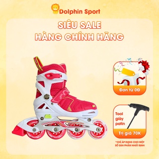 [FULL PHỤ KIỆN] Giày Patin Trẻ Em Cougar 787 - Phanh Chân An Toàn Cho Bé, Bánh Giày Chất Lượng (Kèm Bảo Hộ + Mũ + Tất)