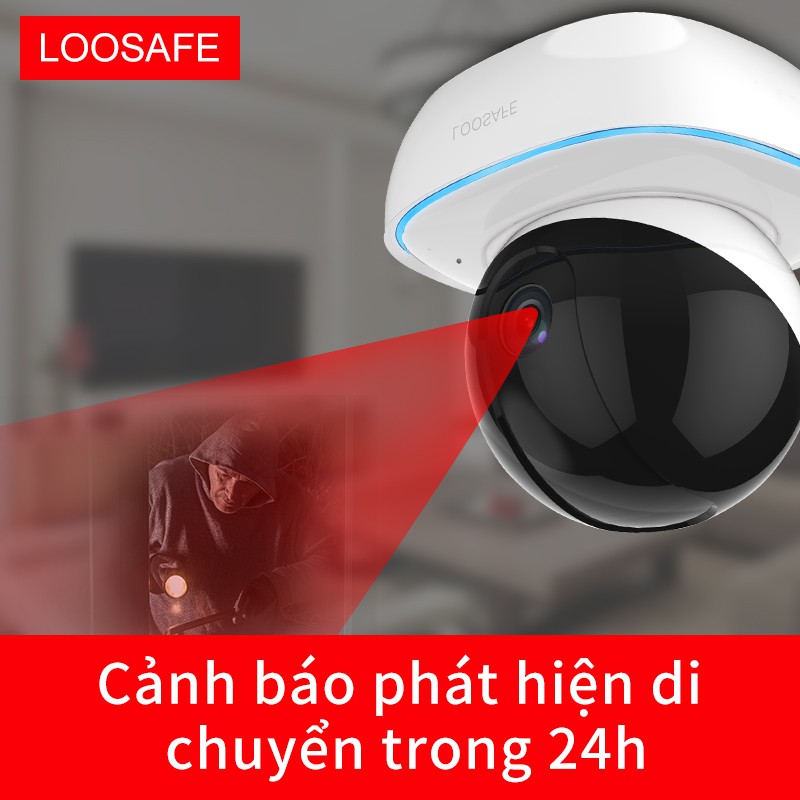 Camera quan sát WiFi không dây Full HD 1080P, Camera Wifi 360 độ, Camera IP hồng ngoại nhìn ban đêm