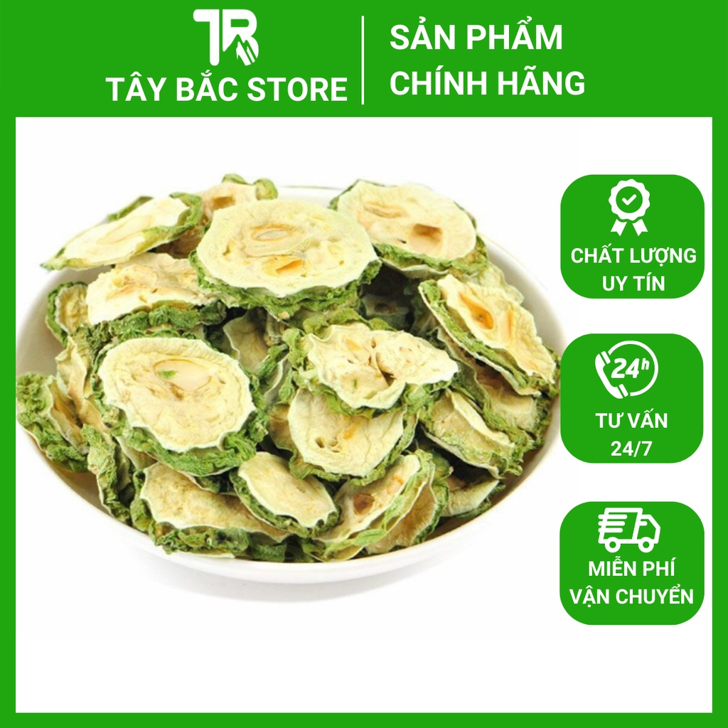 Khổ Qua Rừng ( Mướp Đắng ) Túi 1 Kg Thái Lát Phơi Khô Tự Nhiên Hàng Xanh Đẹp