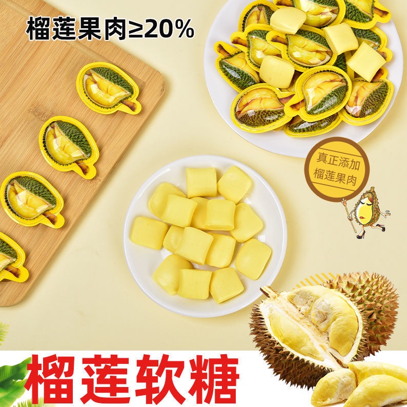 Combo 5 gói Kẹo Sầu riêng Durian Toffee Jasbell 108g/ Mô hình 3D kẹo sầu riêng hương vị khó cưỡng