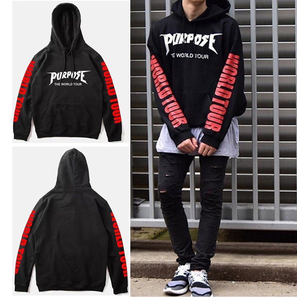 Áo Hoodie Unisex In Chữ Purpose The World Tour