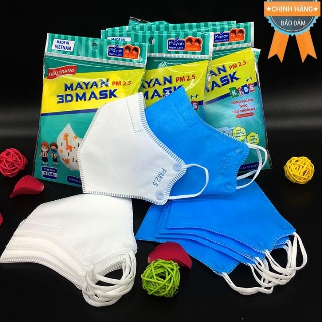 🇻🇳 Gói 5 cái Mayan Trẻ Em, khẩu trang bảo vệ bé tuyệt đối. | BigBuy360 - bigbuy360.vn
