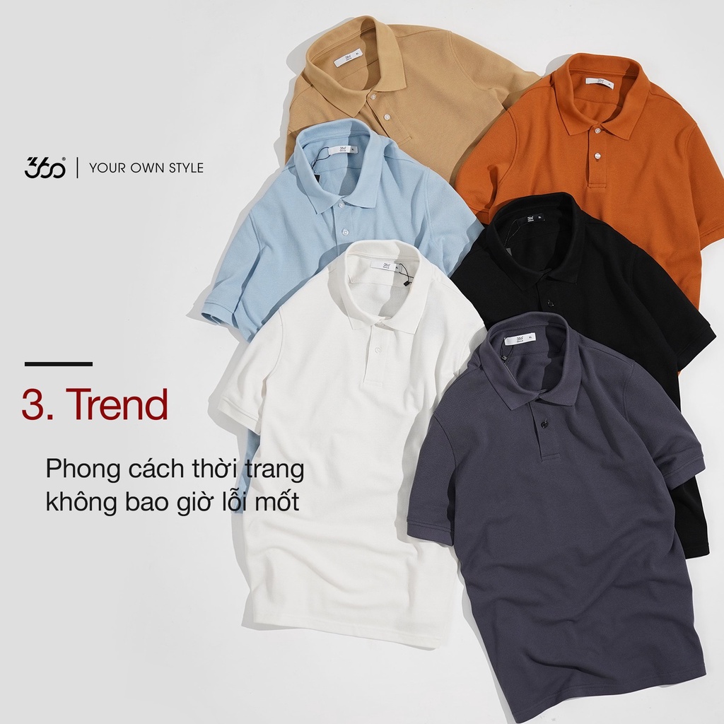 Áo polo nam basic local brand 360 BOUTIQUE chất cao cấp - Made in Vietnam