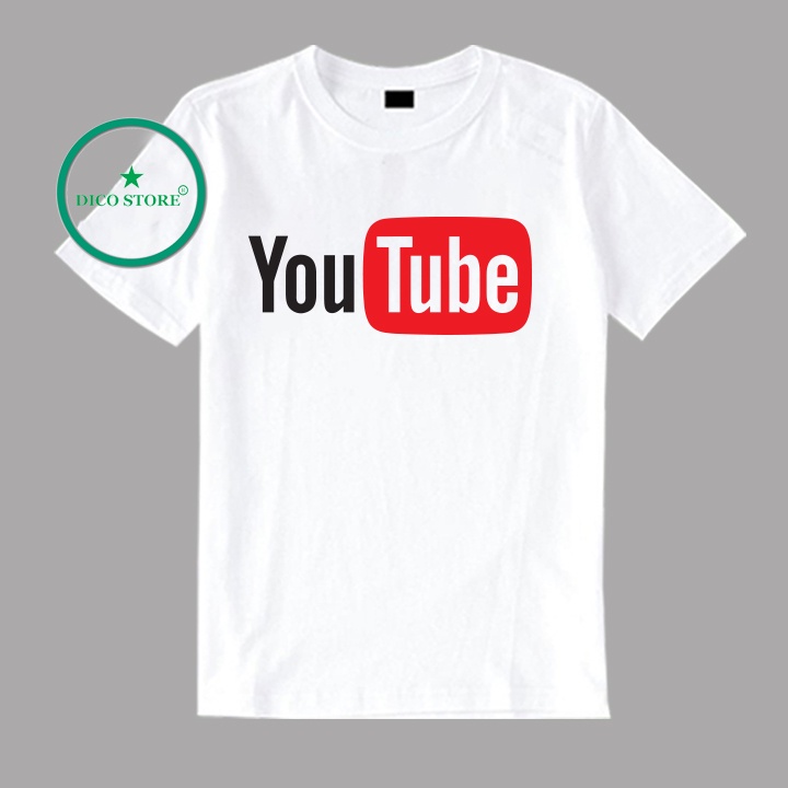 Áo thun YOUTUBE UNISEX NAM NỮ  FORM RỘNG VẢI THUN COTTON MỀM MỊN