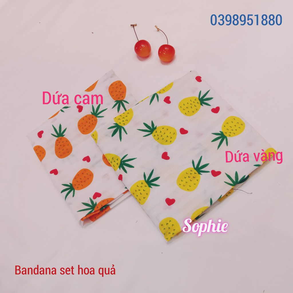 [Mã FAGOGO giảm 12% đơn 99K] [CHUYÊN SỈ] Bandana hoa quả khăn đội đầu mẫu xinh xắn 150 mẫu Hot [CHUYÊN SỈ] | WebRaoVat - webraovat.net.vn