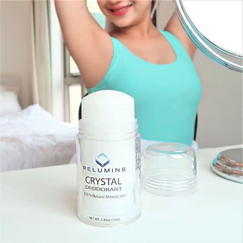 RELUMINS Crystal LĂN KHỬ MÙI TỪ TINH THỂ MUỐI KHOÁNG TỰ NHIÊN