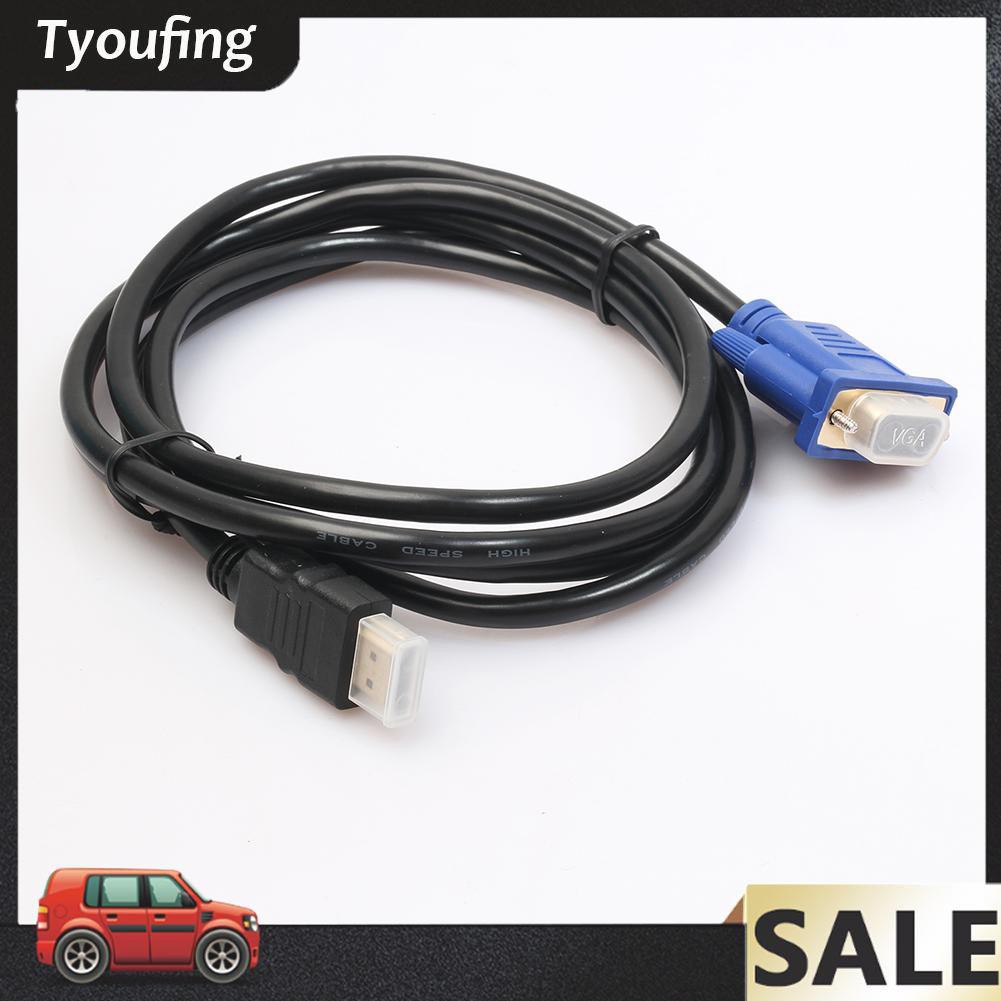 Cáp Chuyển Đổi Hdmi-Compatible Từ Male Sang Vga Hd Male 15pin Adapter 1080p 6ft